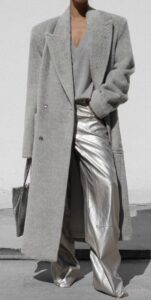 Metallics are leaving the party circuit and moving into your everyday wardrobe